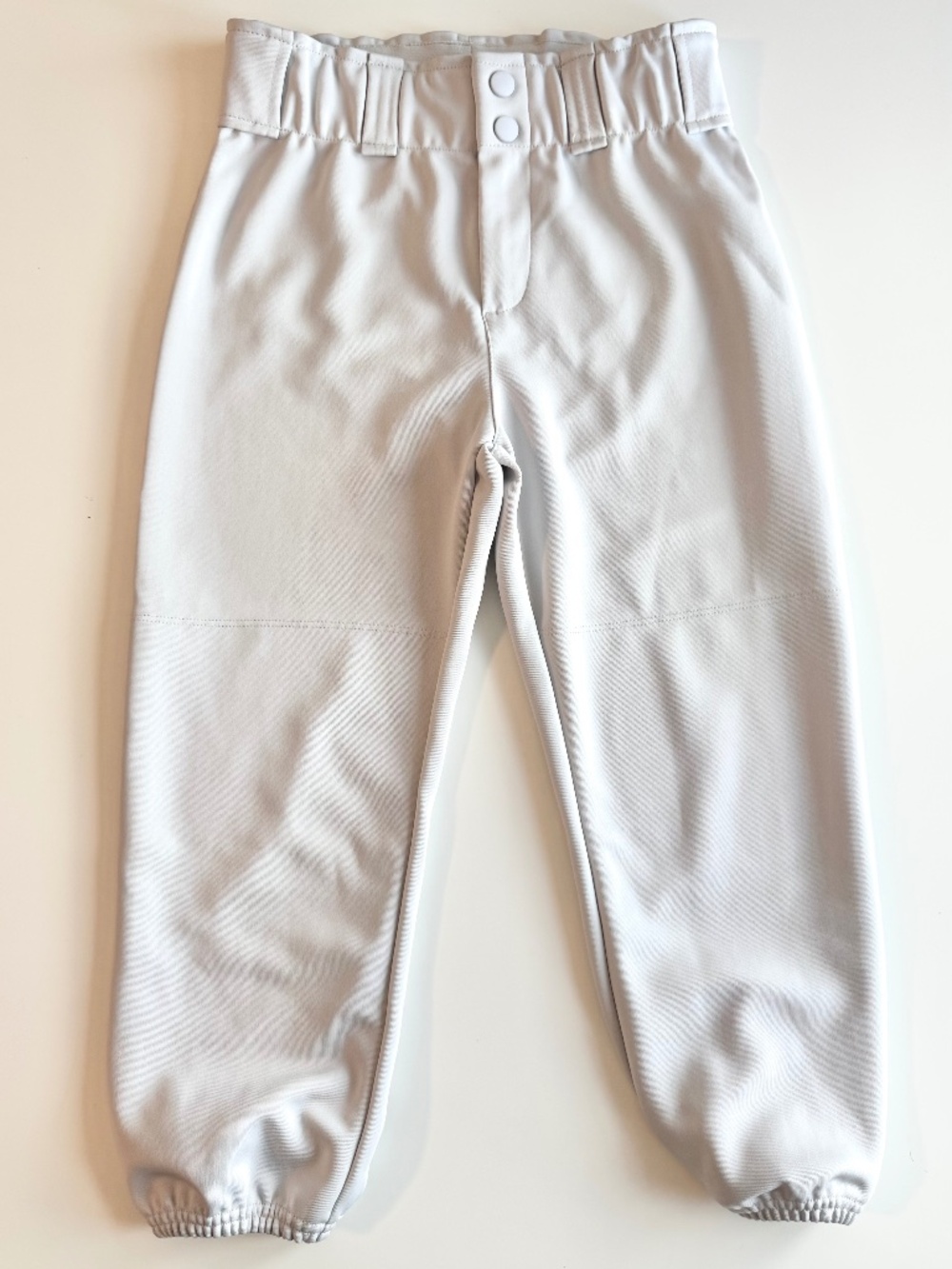 Stelle Youth Baseball Pants | White Athletic Joggers | Unisex Size L | Game Day